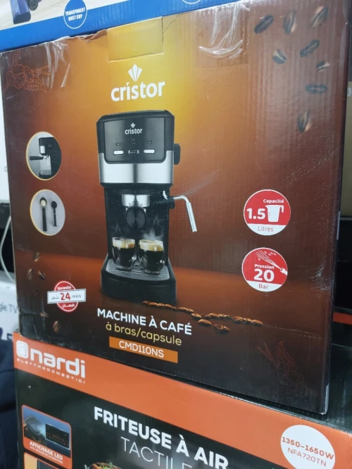 PROMOTION MACHINE À CAFÉ CRISTOR 2 EN 1