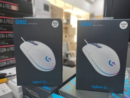 SOURIS LOGITECH FILAIRE GAMING G102 WHITE RGB