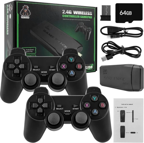 JEUX VIDEO CONSOL M8 2.4G Double Wireless Controller Game Stick 4K 20000 games