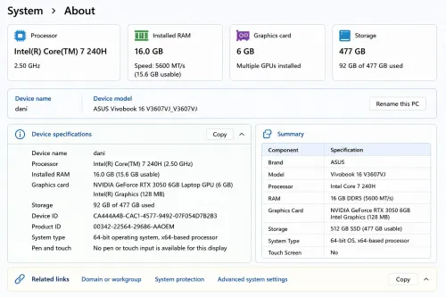 Asus v16