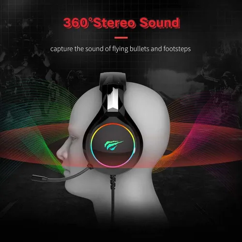 Casque Speaker Gaming GAMENOTE HAVIT E-sport HV-H2232D USB AUX 3.5mm LED RGB