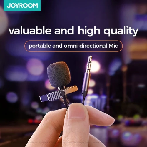 Microphone Cravate Lavalier Filaire Joyroom JR-LM1 2m