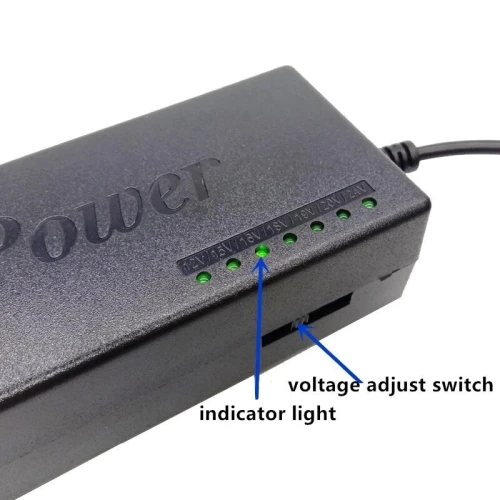 Chargeur universel pour Laptop ordinateur portable 12V 15V 16V 18V 19V 20V 24V 4.5A, 120W
