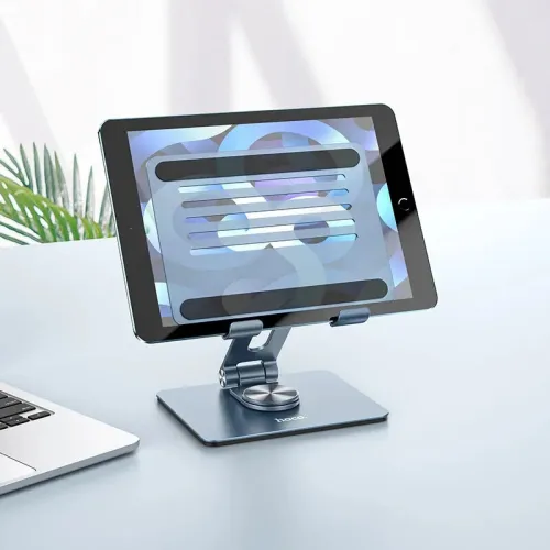 Support Tablette de bureau en Métal Rotatif et Pliable (7,0"-12,9") HOCO PH52