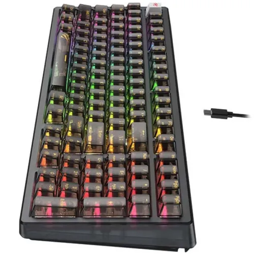 HAVIT KB875L Clavier Mécanique Gaming Type-c avec Rétroéclairage RGB