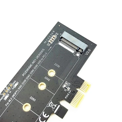 Carte d'extension Adaptateur PCI express PCI-E X4 vers M.2 NVME SSD 2230-2280
