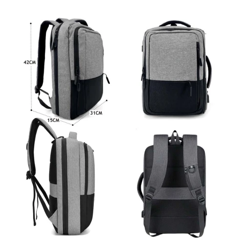 OKADE S63 Sac a dos pour ordinateur portable LAPTOP professionnel 15.6pouce avec Cable USB