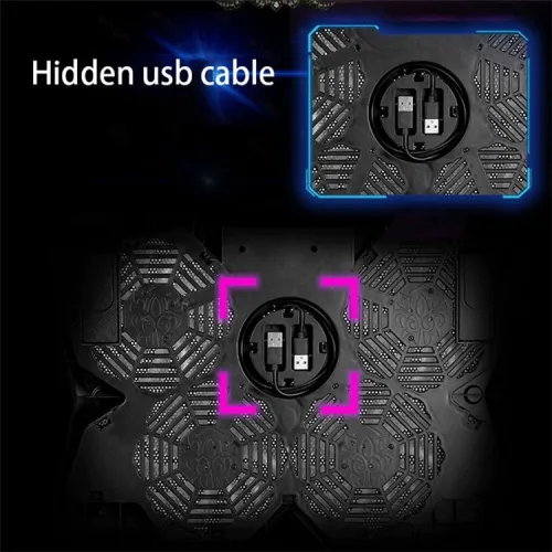 Refroidisseur Support ordinateur portable de 15.6 à 17 pouces 4 ventilateurs S400