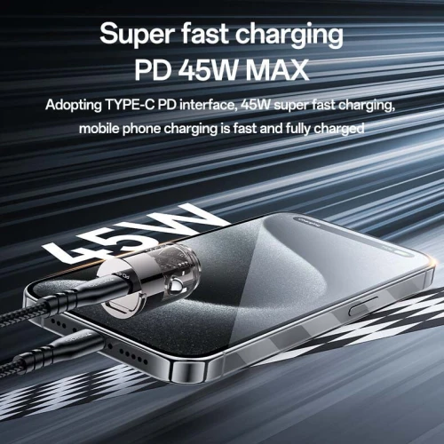YESIDO Y67 Chargeur Auto Voiture Rapide PD USB-C Type-c 45W