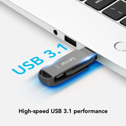 Clé USB Flash disque Lexar D400 Dual type-c type-a USB 3.1 130MB/s 64GB 128GB
