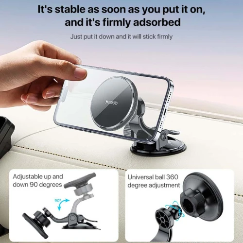 YESIDO C177 Support Smartphone voiture magnétique à ventouse