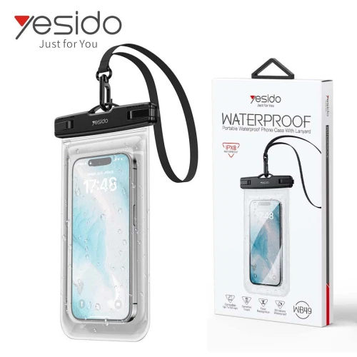 Yesido WB49 Pochette Étui étanche IPX8 20m pour Smartphone jusqu'à 6,8 pouces