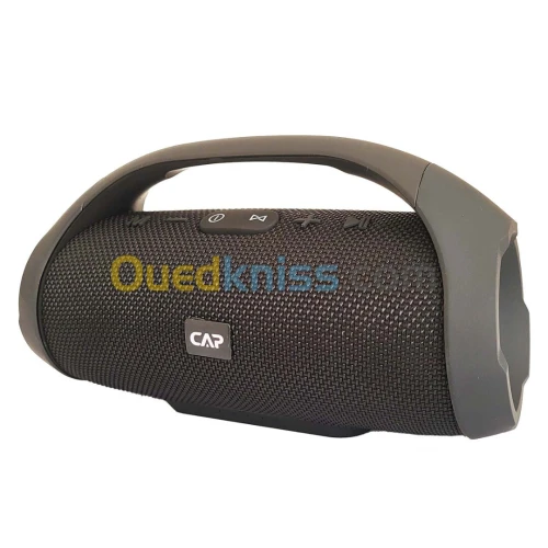 Haut-parleur Enceinte portable sans-fil Bluetooth AUX Micro SD Radio FM USB CAPSYS BOOMBOX S - Noir