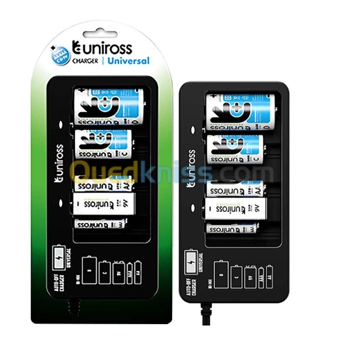 Chargeur de pile Universel Uniross AA AAA C D 9V UCW005