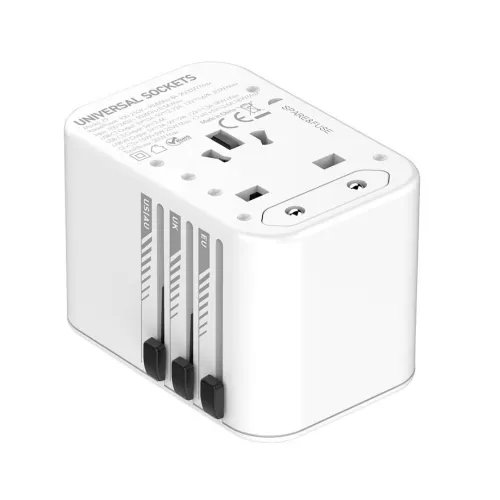 SIYOTEAM Z9 Adaptateur de voyage Universelle UK EU US AU chargeur 1 x USB QC3.0 + 2 x Type-C PD