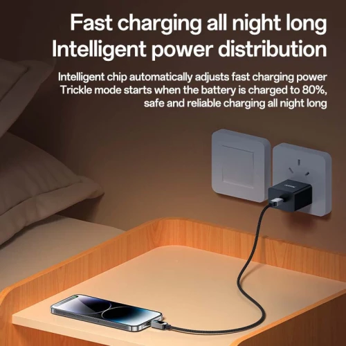 YESIDO CA180 Câble USB-C vers Lightning 27W avec Écran Digital de puissance