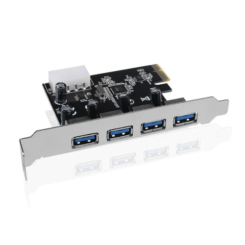 Carte d'extension Adaptateur PCI express PCI-E 4 Ports USB 3.0 1X