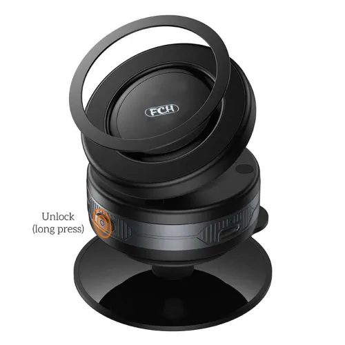 FCH C710 Support Téléphone voiture magnétique a ventouse electrique