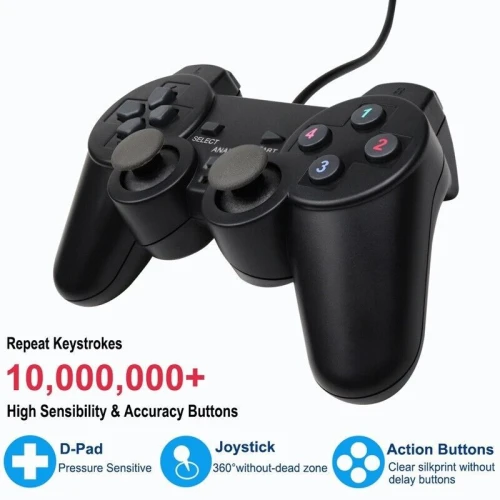 Manette USB Double avec vibration dual shock CAPSYS GS309 pour PC
