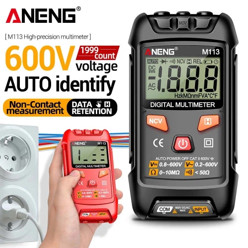 ANENG M113 multimètre Intelligent numérique LCD AC/DC