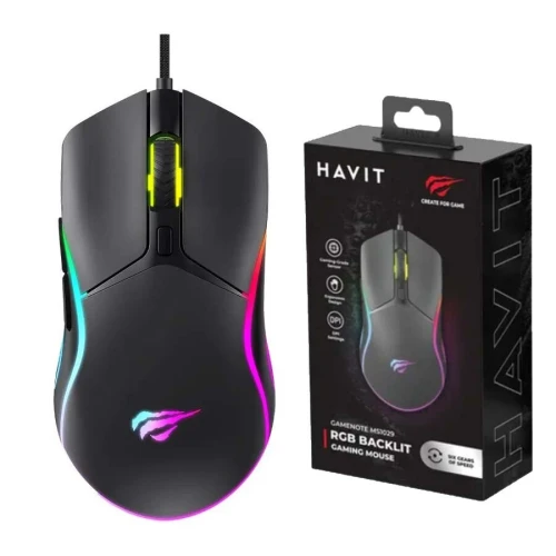 HAVIT MS1029 Souris Filaire USB Gaming 7200DPI RGB