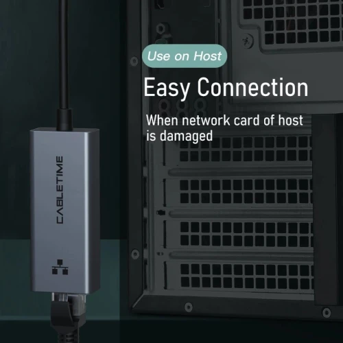Adaptateur Ethernet USB 3.0 / Type-C to vers RJ45 1000Mbps