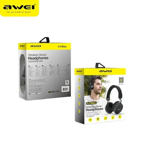 Casque Sans-fil Gaming bluetooth 5.0 AWEI A790BL avec microphone IPX5 étanche