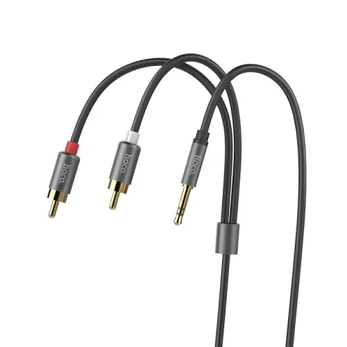 Câble Adaptateur Convertisseur Audio AUX Jack 3.5mm vers double RCA HOCO UPA10