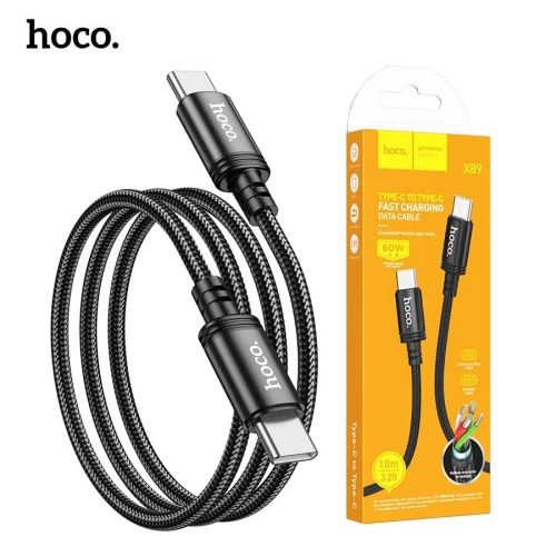 HOCO X89 Câble USB-C vers USB-C Type-c charge et synchronisation des données 1m