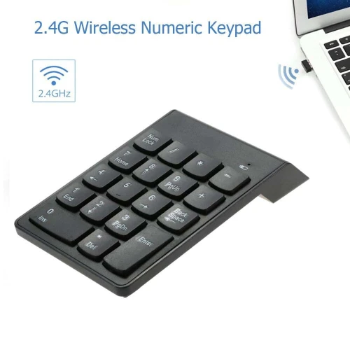 Pavé Numerique sans-fil 2.4ghz Mini clavier 18 Touches pour ordinateur portable PC
