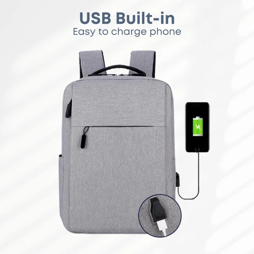 Sac a dos pour ordinateur portable LAPTOP 15.6 pouces etanche avec Cable USB
