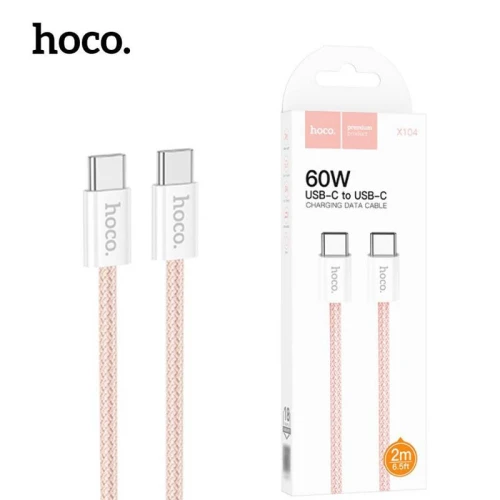 Câble de charge et données Type-c vers Type-c 60W HOCO X104 2m