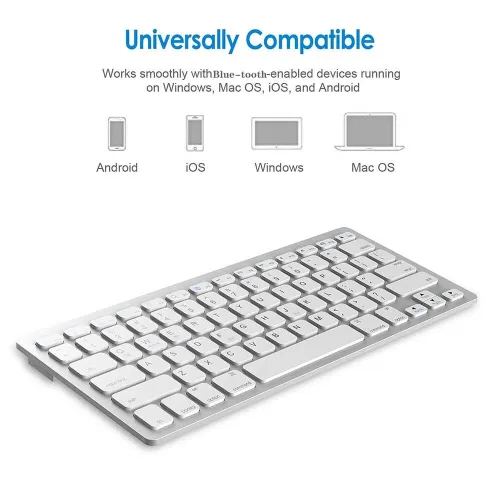 Clavier sans-fil double mode 2.4GHz et Bluetooth 5.0 HAVIT KB221WB pour PC WINDOWS ANDROID IOS
