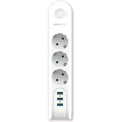 Multiprise rallonge 3 Prise + 3 USB 2500W avec interrupteur 2m POLOSMART MP09