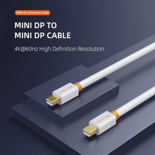 Cable Thunderbolt Mini DP Displayport vers Mini DP Displayport 4K 60hz CABLETIME 1.8m
