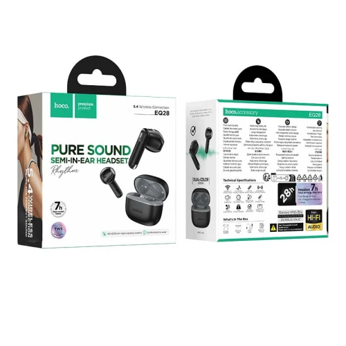 HOCO EQ28 Ecouteur earbuds sans-fil Bluetooth 5.4