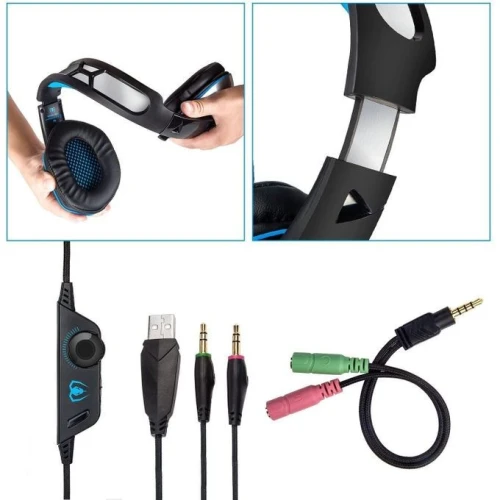 Casque Pro Gaming Beexcellent GM-3 multiplateforme pour PS4 PC Xbox One Mac Nintendo Switch LED