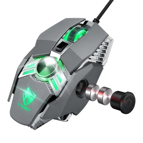 Souris Gaming Filaire USB RGB T-Wolf V10 programmables 7 boutons 6400 DPI