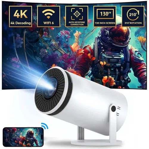 Data Show Mini Projecteur Smart LED portable 720p Android WiFi