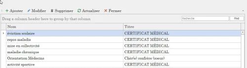 Gestion de cabinet médicale pédiatrie