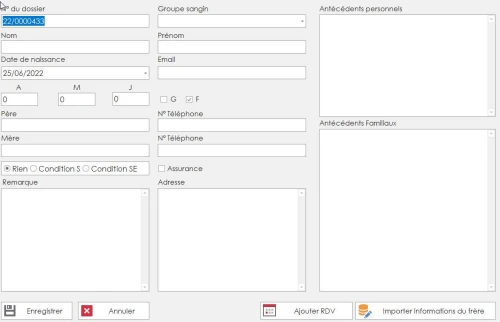 Gestion de cabinet médicale pédiatrie