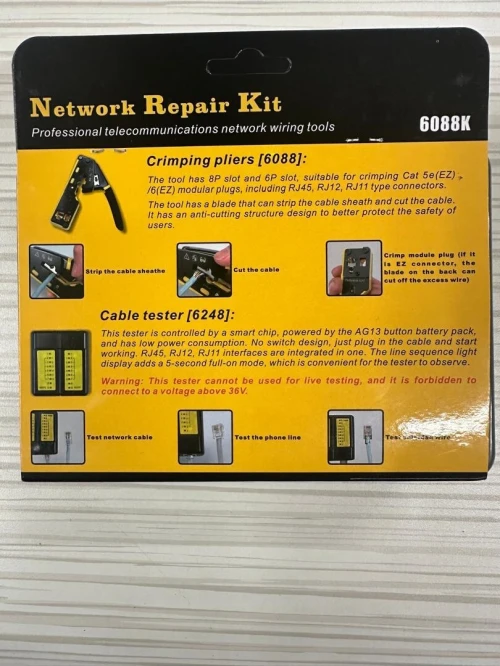 Trousse d'Outils Réseau - Network Repair Kit YB-6088K