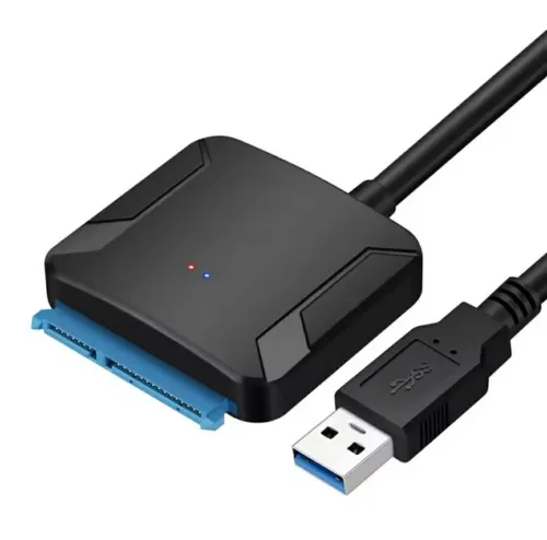 Adaptateur SATA vers USB 3.0 avec Alimentation 12V (Pour SSD/HDD 2.5" et 3.5")