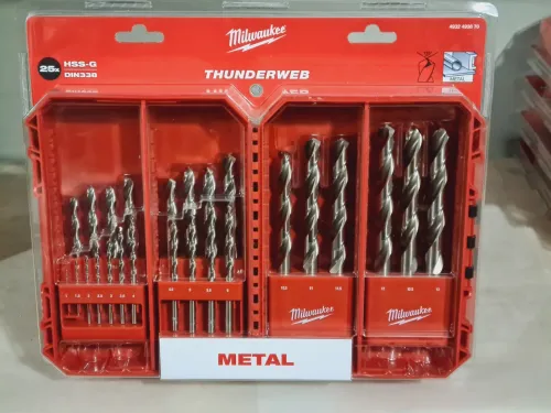 Coffret de 25 forets métaux HSS-G THUNDERWEB Milwaukee