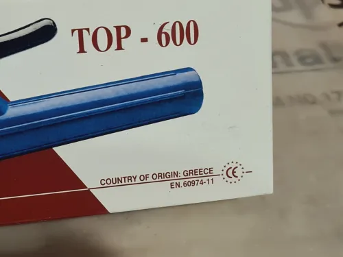 Porte électrode original 400 / 600 ampère CE EN 60974-11 EMPORIKI (Grèce) 
