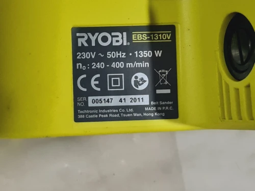 Ponceuse à bande 1350W 100mm + cadre - RYOBI EBS-1310V 