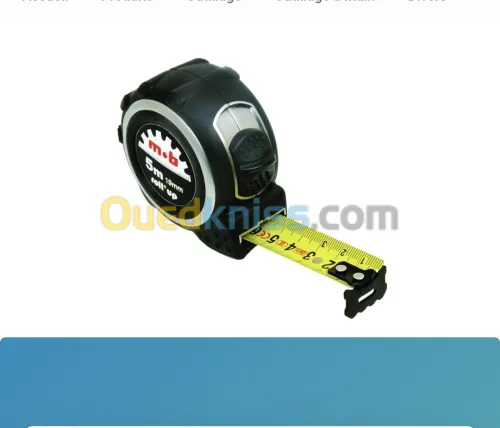 Mètre Ruban Original 5m x 25mm - MOB roll-up (Boîtier antichoc)