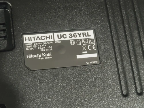 Chargeur de batterie Li-Ion 25.2-36V - HITACHI UC 36YRL (avec système de refroidissement)