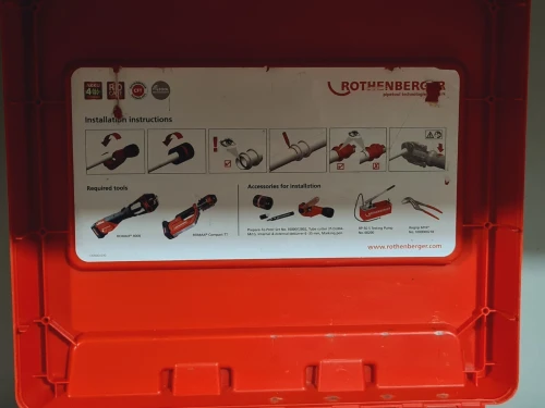 Sertisseuse hydrolique 18V 21Kn ROTHENBERGER ROMAX compact twin turbo machoire TH16 (Germany)