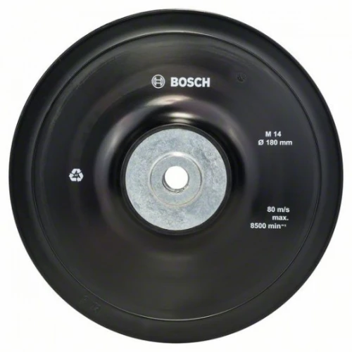 Plateau de ponçage Ø 180mm pour disques abrasifs sur fibres avec écrou BOSCH 2608601209 (Germany)